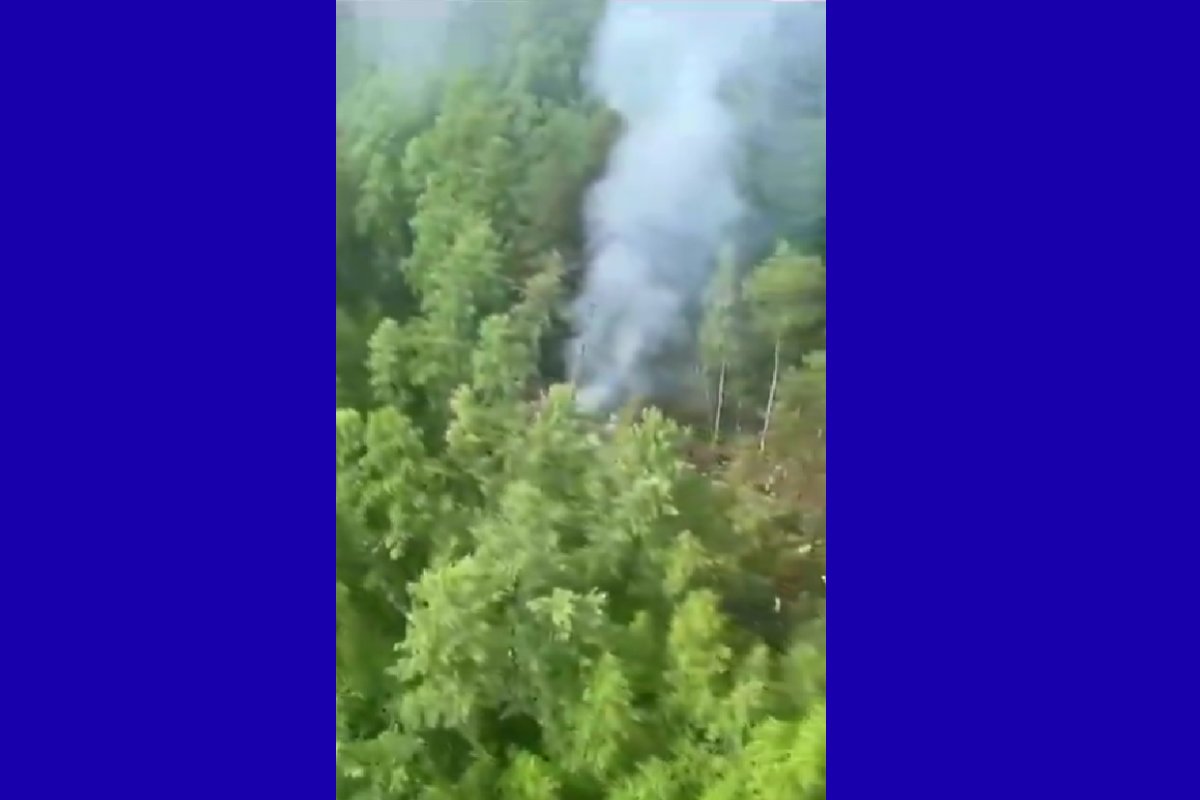 Vídeo: Avião comercial cai em colina na Rússia