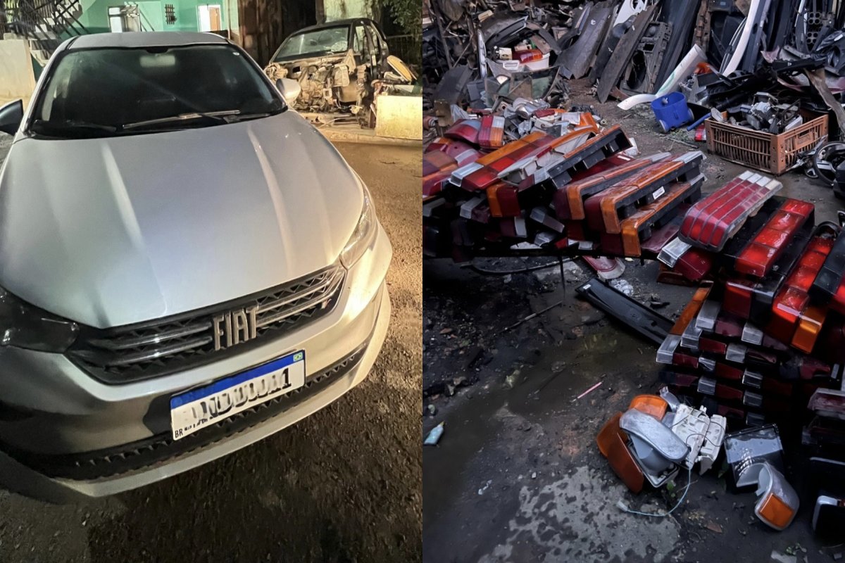 PM desativa desmanche clandestino e recupera carro roubado na Avenida Suburbana