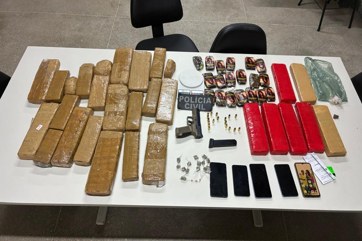 Três pessoas são presas com drogas e arma em operação policial em Ibicuí 