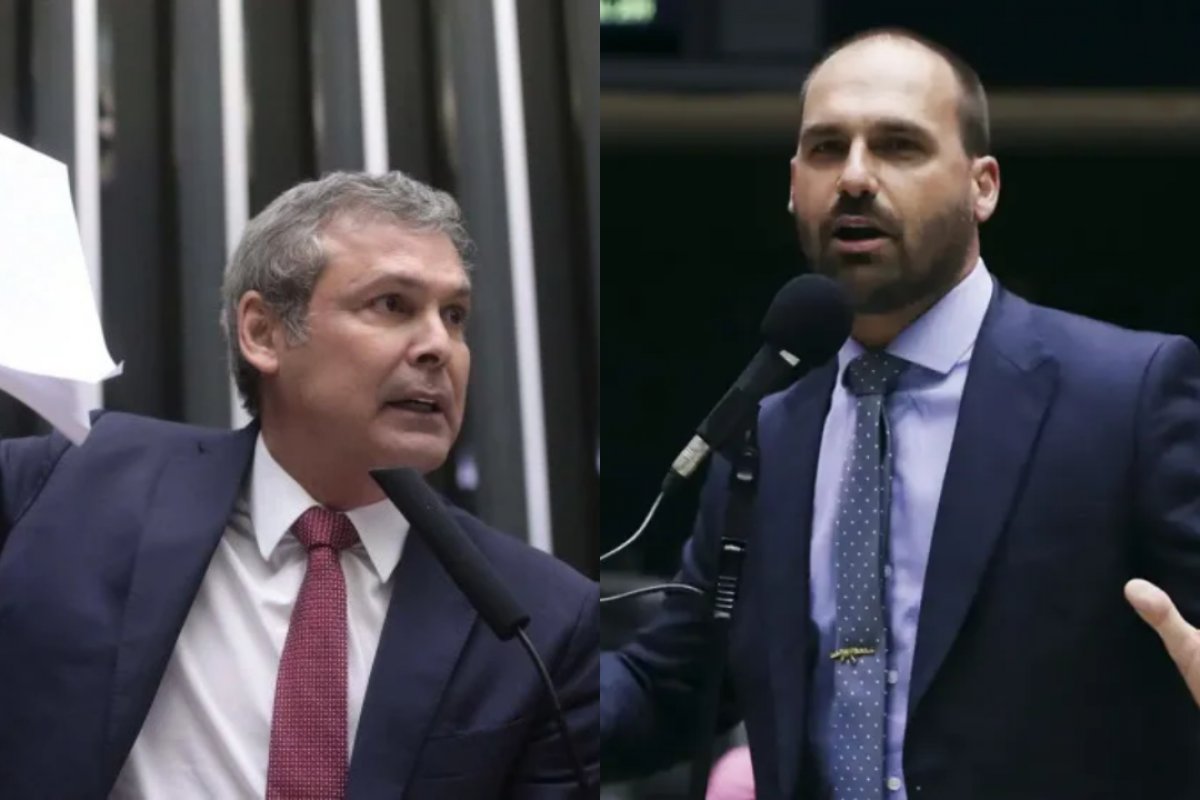PT protocola PL para enquadrar Eduardo Bolsonaro por "alta traição à pátria"