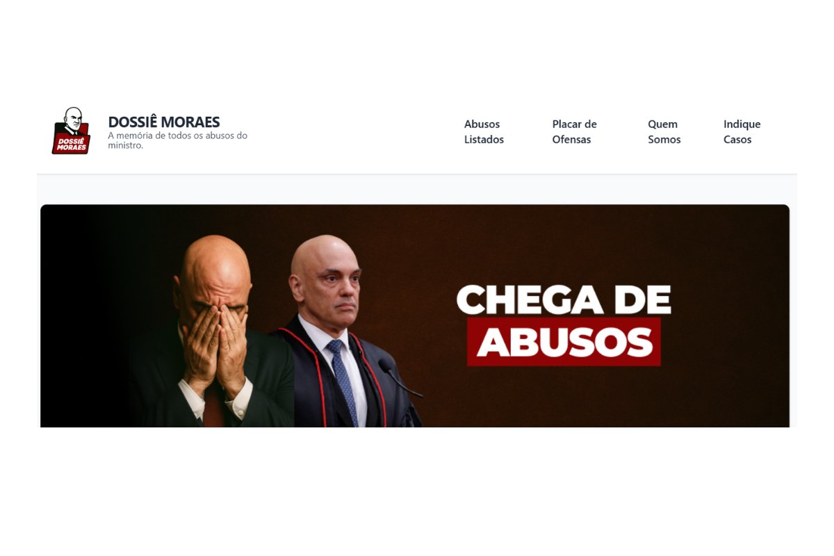 Políticos do partido Novo soltam dossiê com supostos abusos cometidos por Alexandre de Moraes
