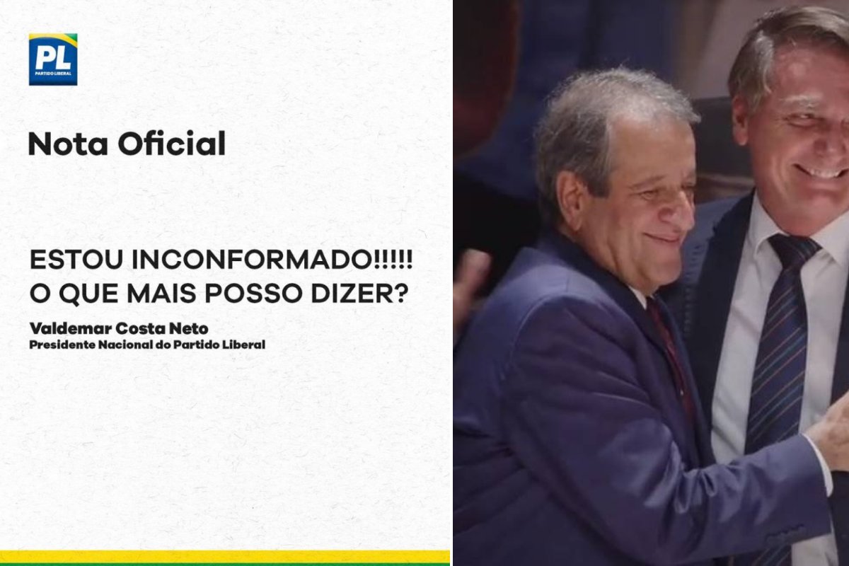 "Estou inconformado! O que mais posso dizer?", desabafa presidente do PL sobre prisão de Bolsonaro