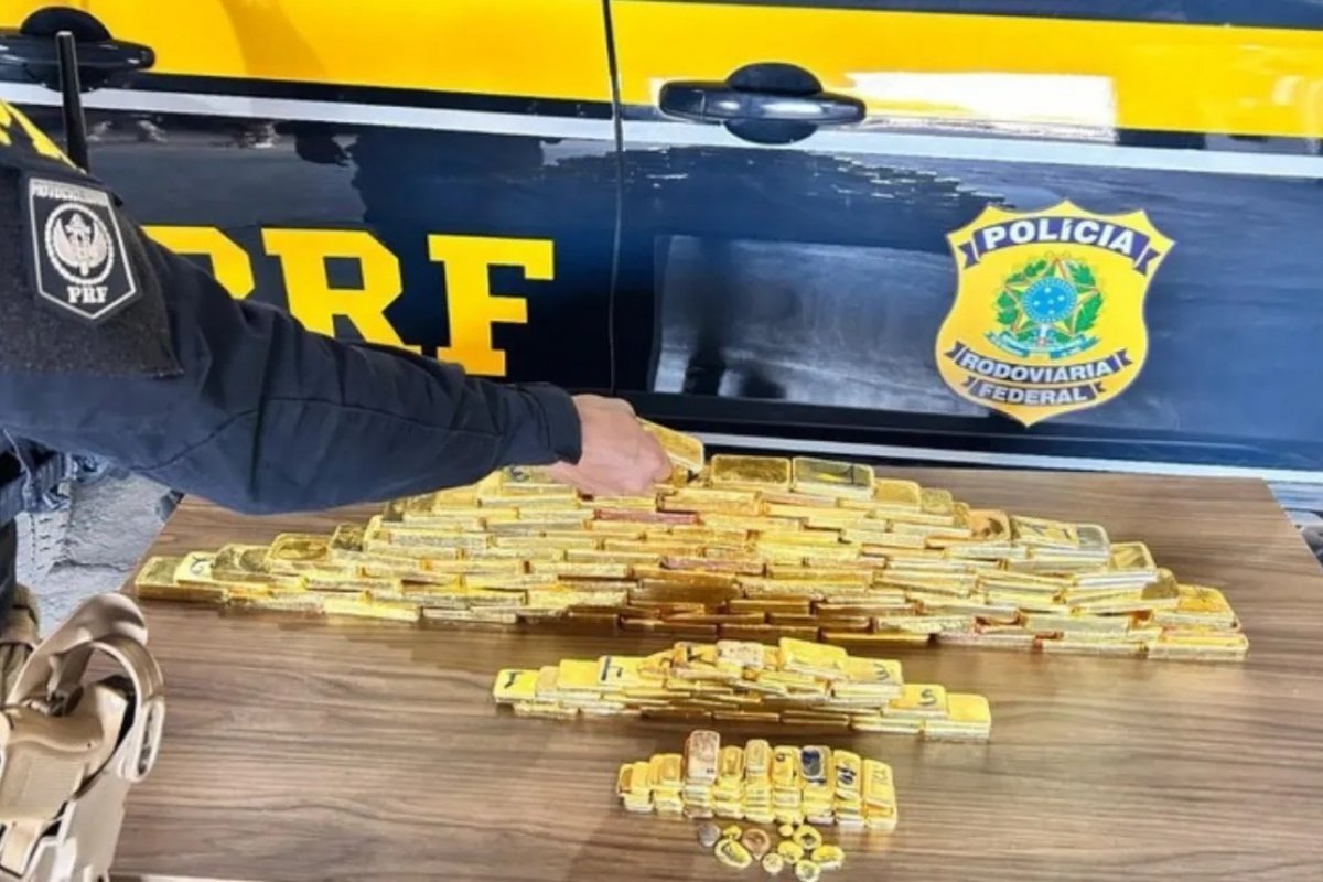 PRF apreende 140 kg de ouro em duas operações; carga vale cerca de R$ 85 milhões