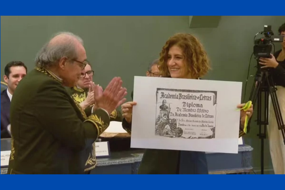 Jornalista Miriam Leitão toma posse na Academia Brasileira de Letras 