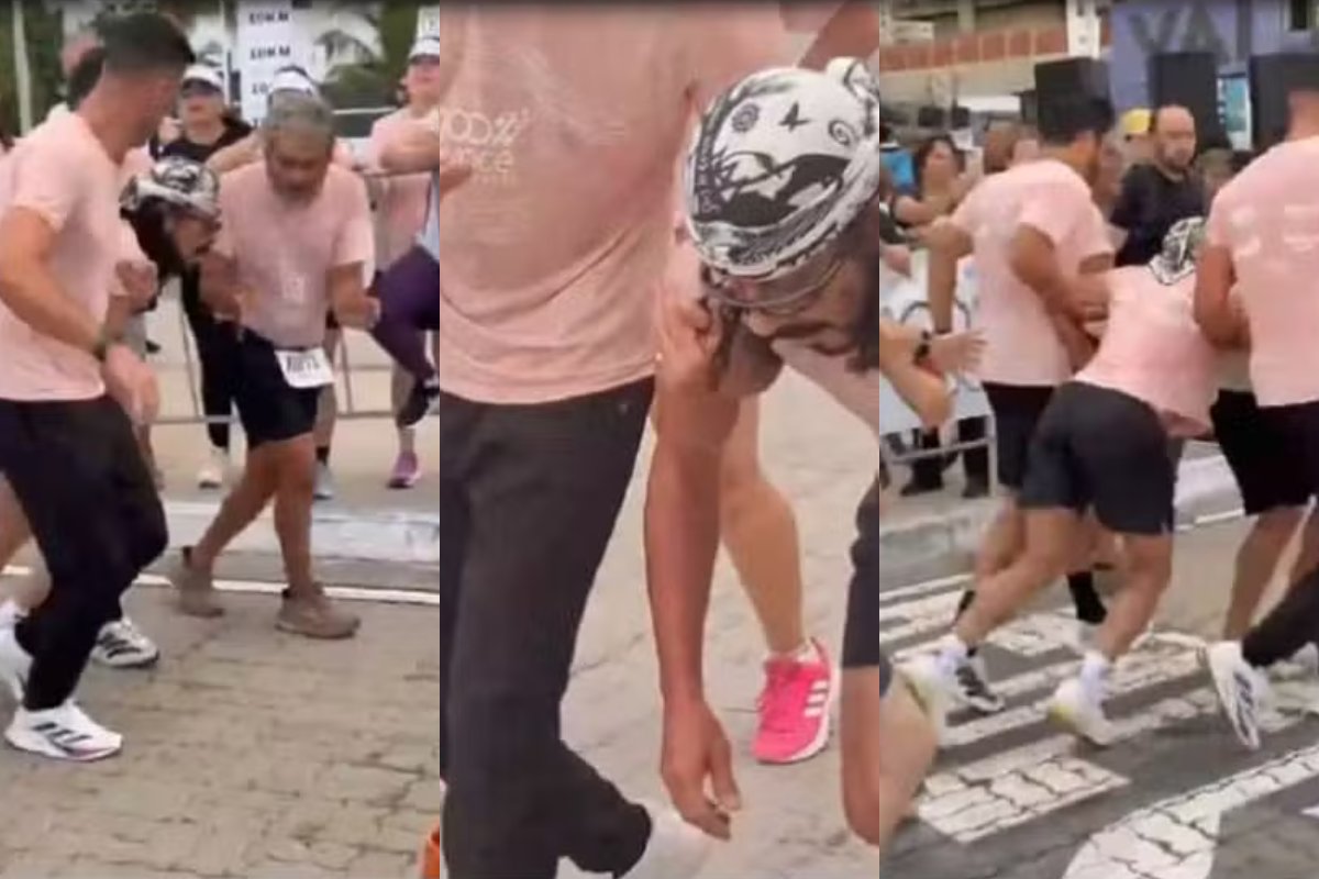 Vídeo: Bell Marques passa mal durante corrida em Fortaleza e abandona prova