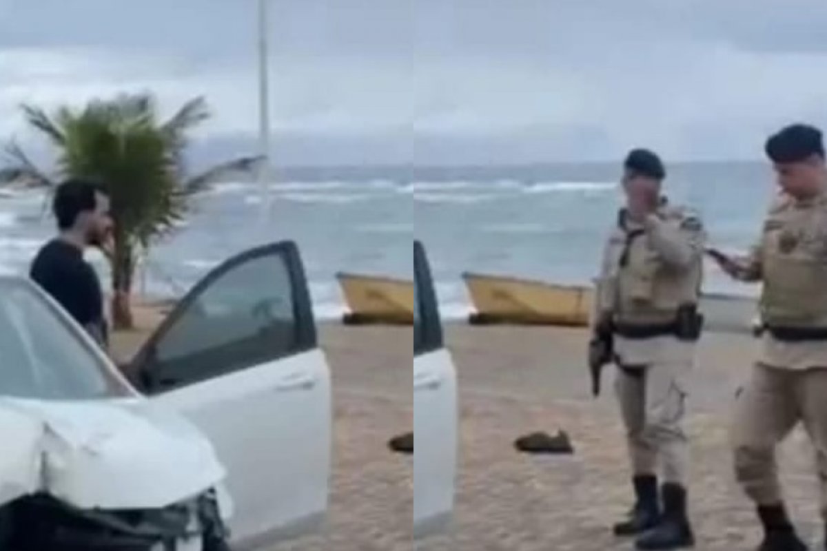 Vídeo: Homem com sinais de embriaguez é preso suspeito de atropelar atleta na Pituba