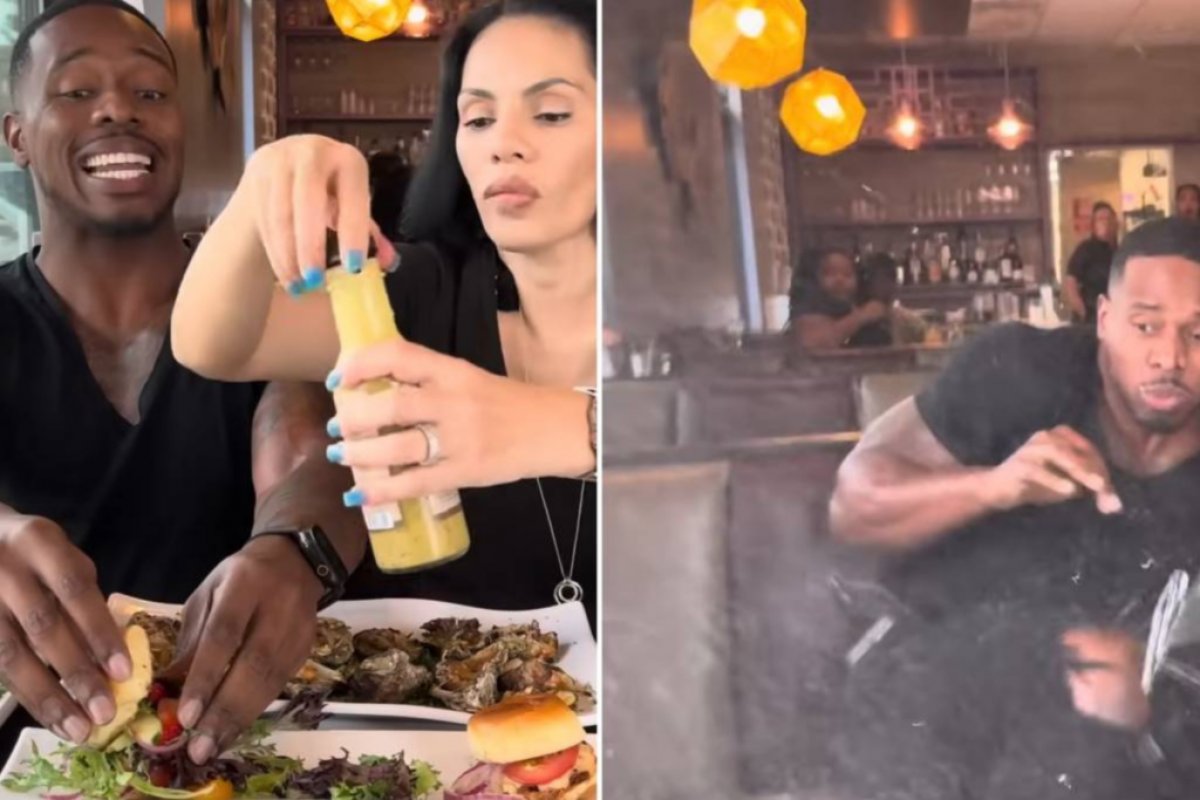 Vídeo: carro invade restaurante nos EUA e deixa dois influenciadores feridos
