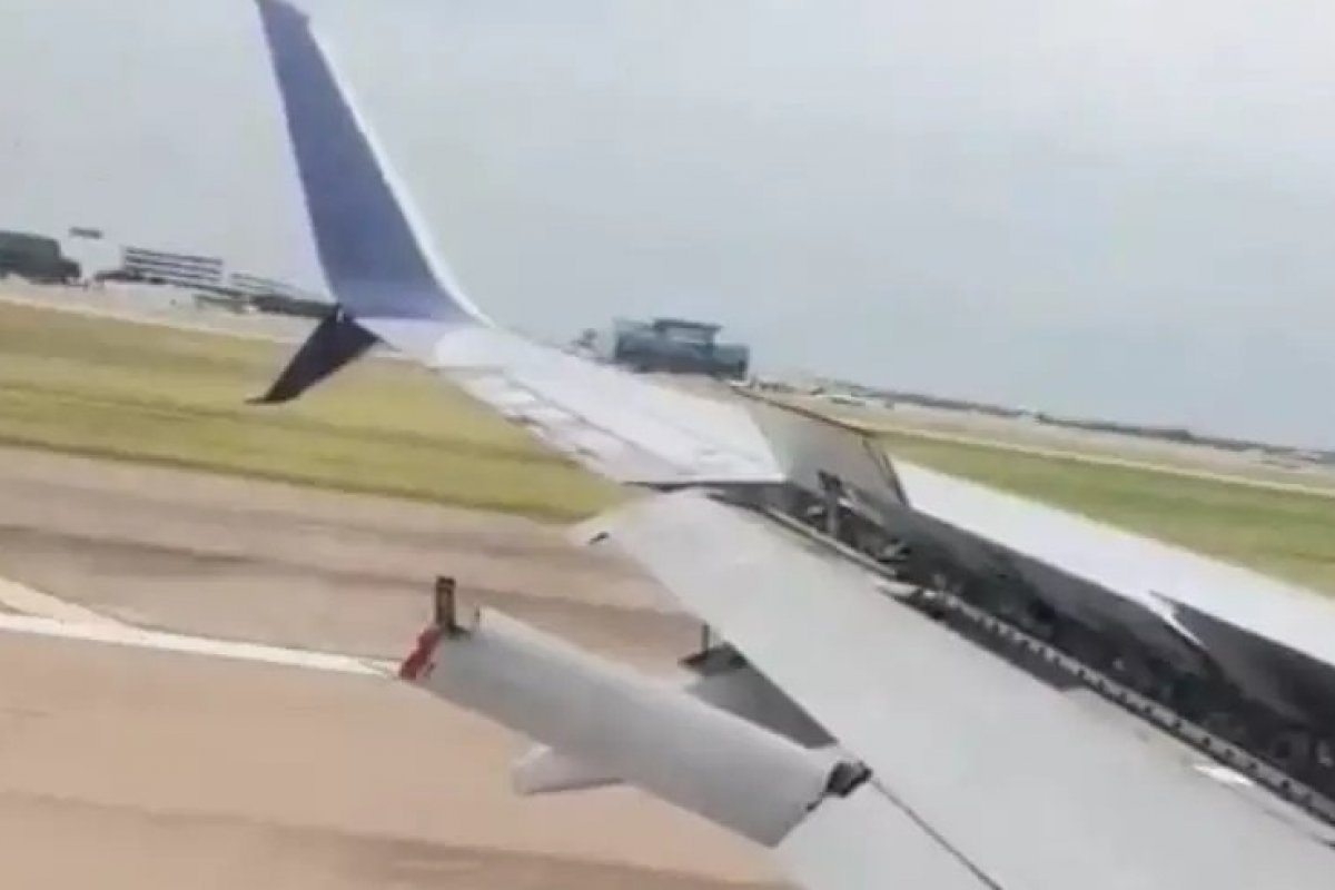 Vídeo: avião provoca susto ao pousar com asa quebrada nos EUA 