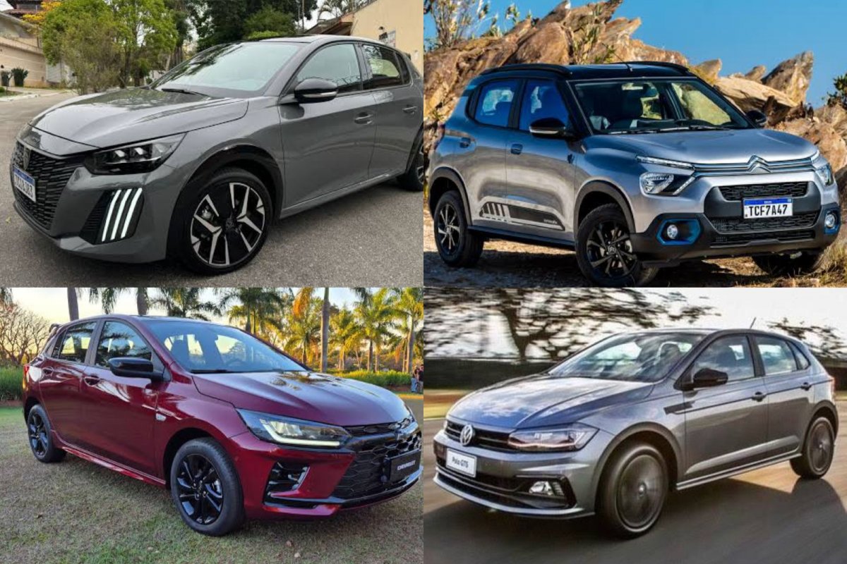 HB20, Onix, 208, C3 You e Polo TSI: qual o melhor hatch turbo de 2025
