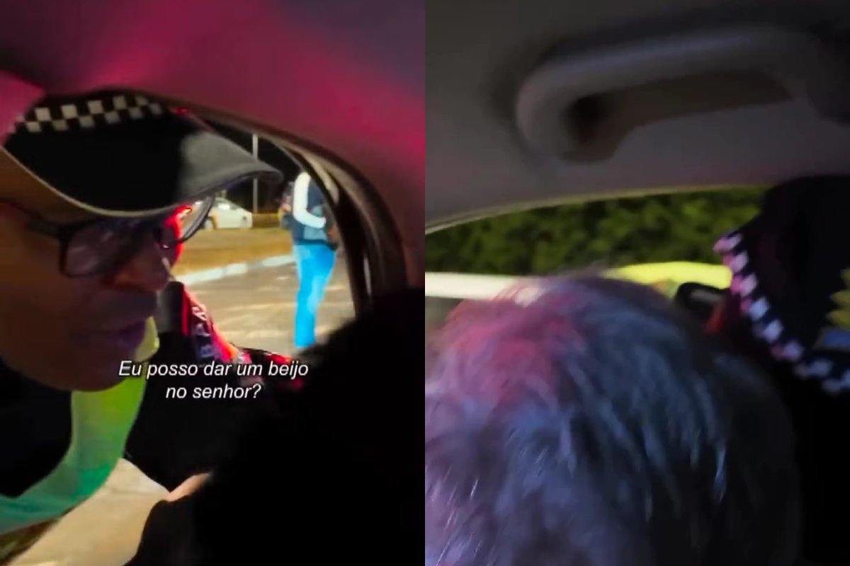 Vídeo: policial militar para carro de Caetano Veloso em blitz no DF e beija o cantor: "Que homem cheiroso"