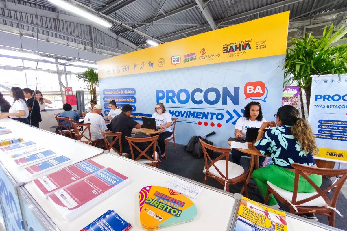 Procon-BA realiza atendimentos em estação do metrô de Salvador; confira serviços