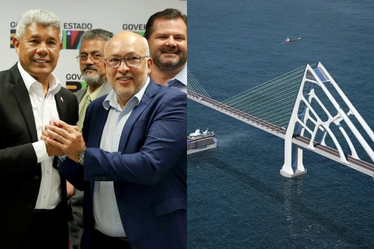 Em reunião, Jerônimo apresenta balanço da Ponte Salvador-Itaparica para prefeito Zezinho