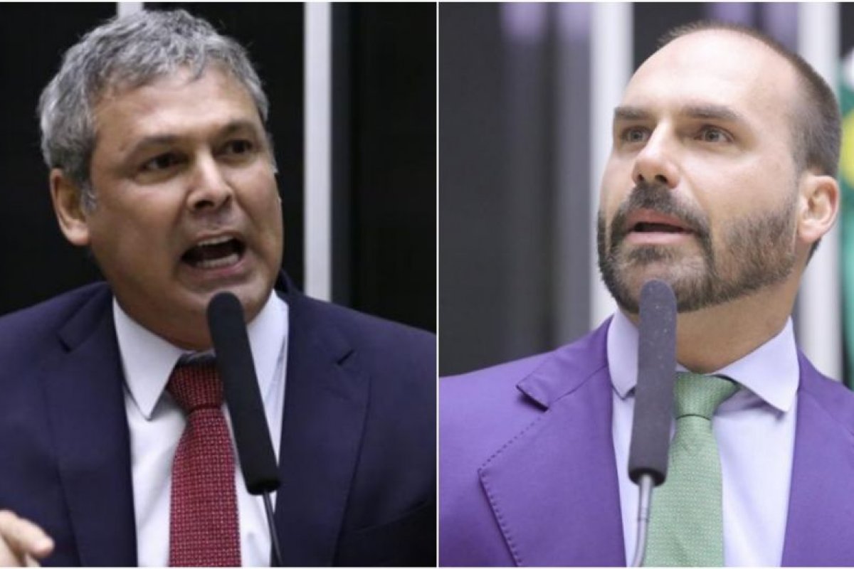 Líder do PT reage a pedido de Eduardo Bolsonaro para exercer mandato dos EUA e pede bloqueio de salário