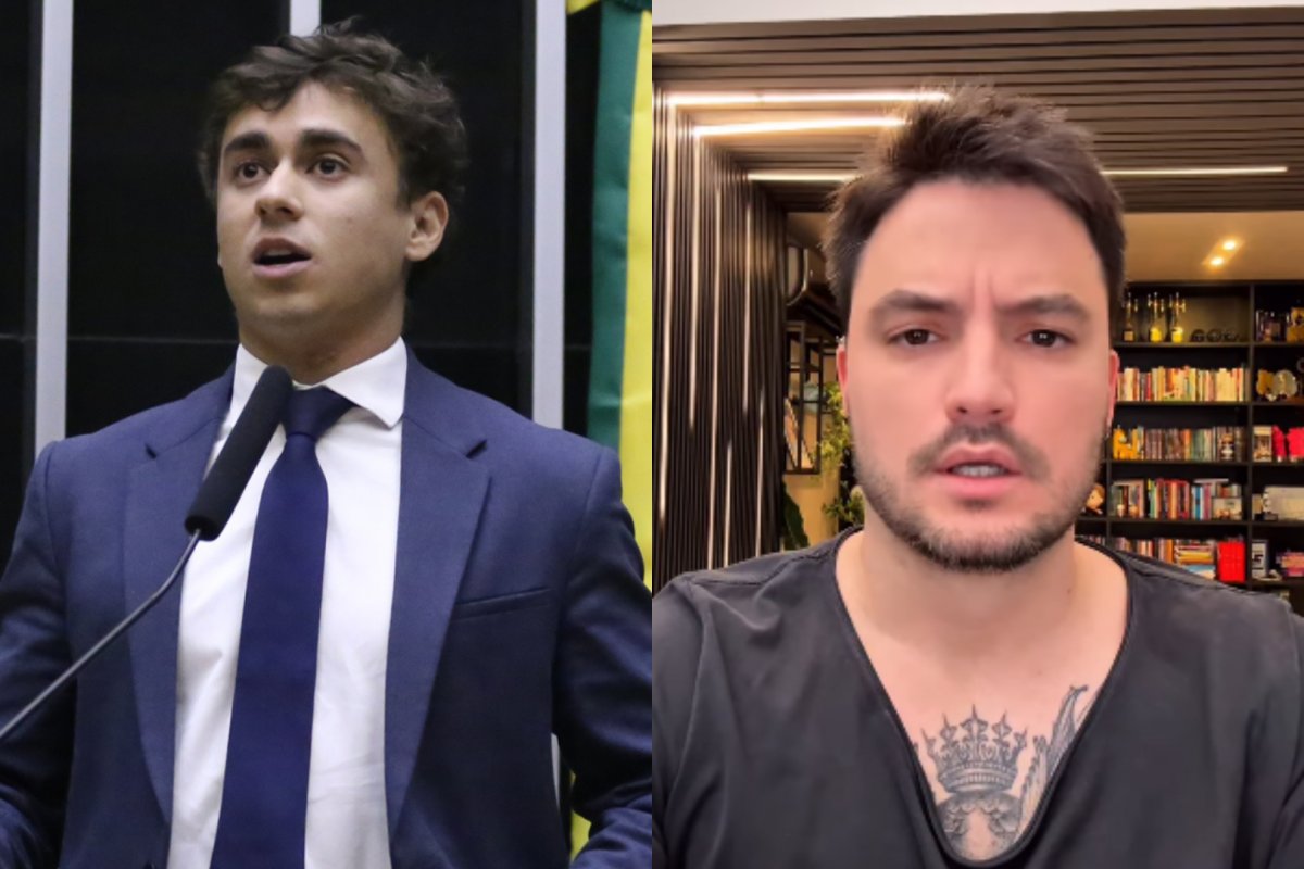Justiça do Rio de Janeiro aumenta para R$ 12 mil indenização que Nikolas Ferreira deve a Felipe Neto