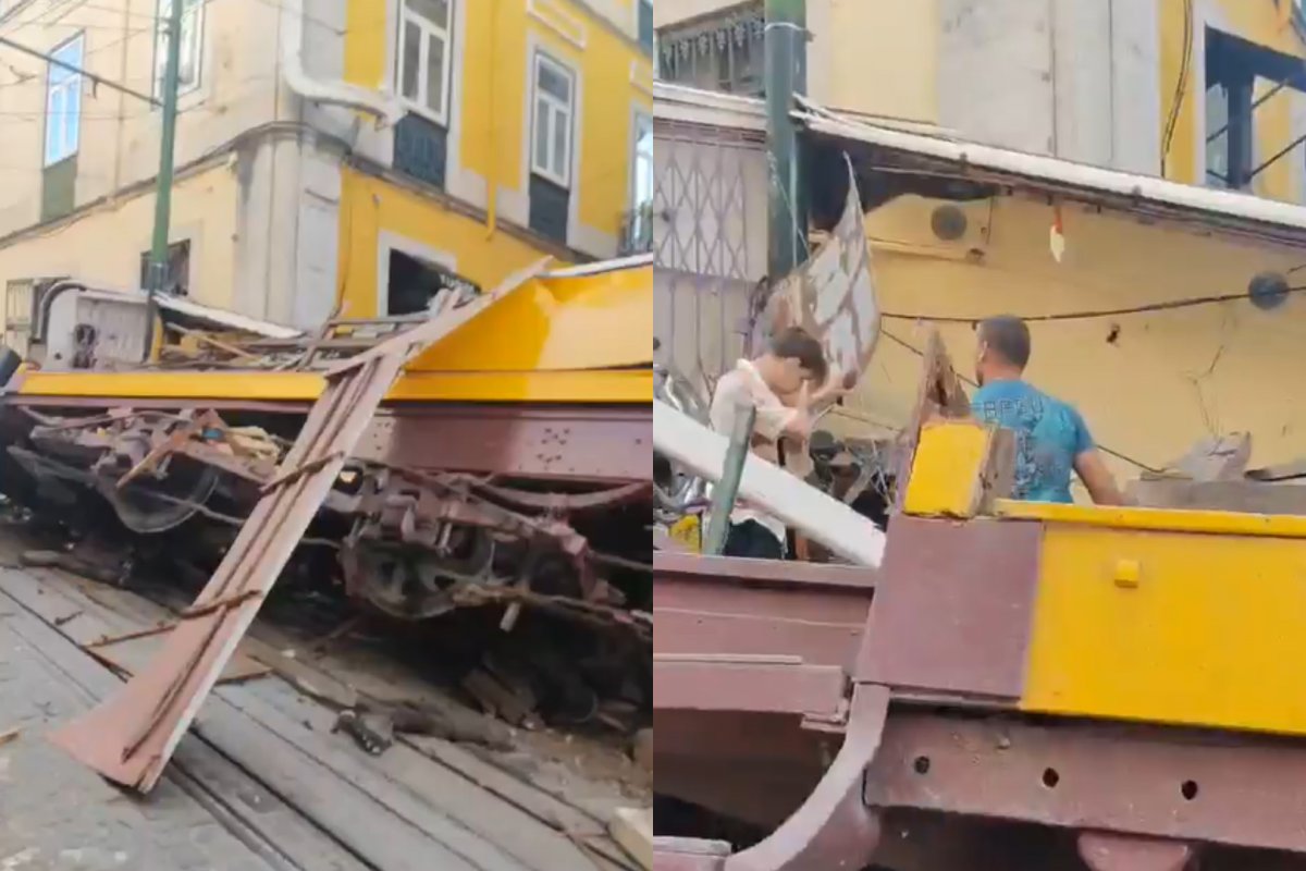 Vídeo: Elevador da Glória, em Lisboa, descarrilha e deixa ao menos três mortos e 20 feridos
