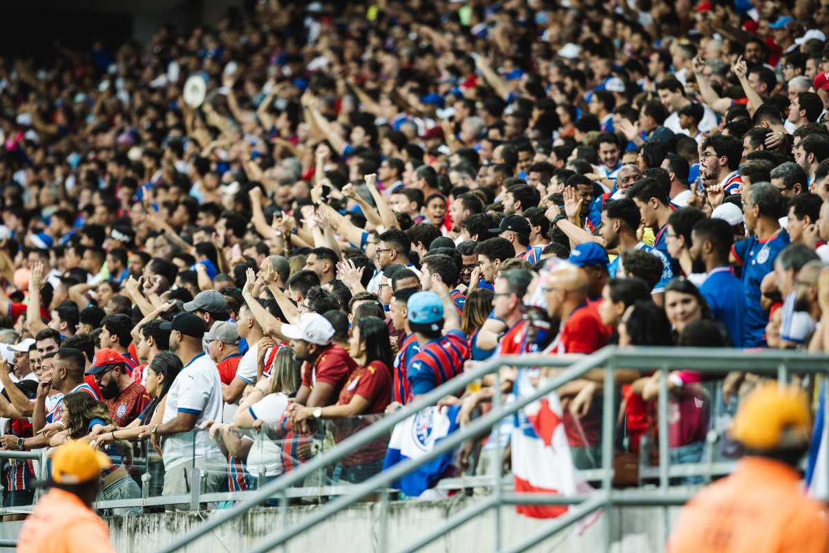 Ingressos de Bahia X Confiança esgotam para torcedores; final do Nordestão conta com público total na Arena Fonte Nova