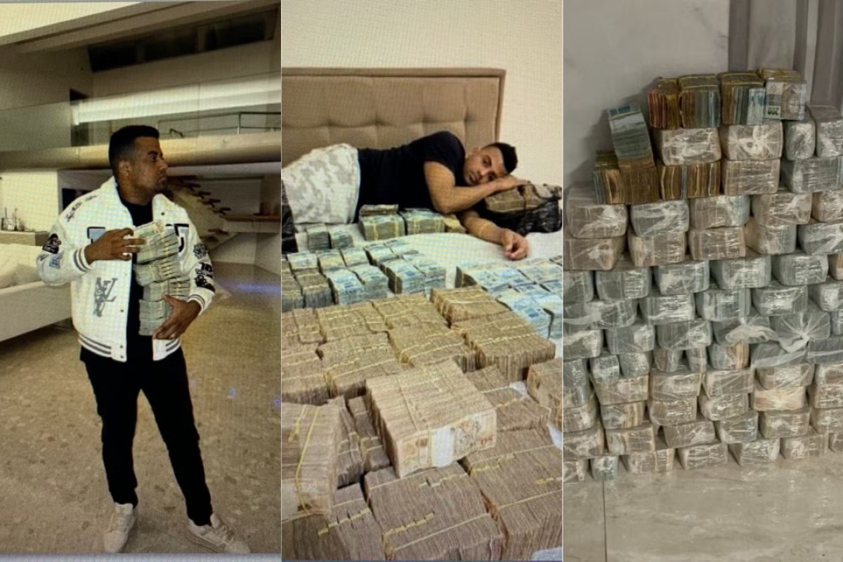 PF encontra foto de TH Joias deitado com R$ 5 milhões na cama