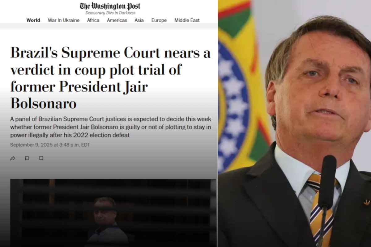 Julgamento de Bolsonaro repercute na imprensa internacional nesta terça-feira
