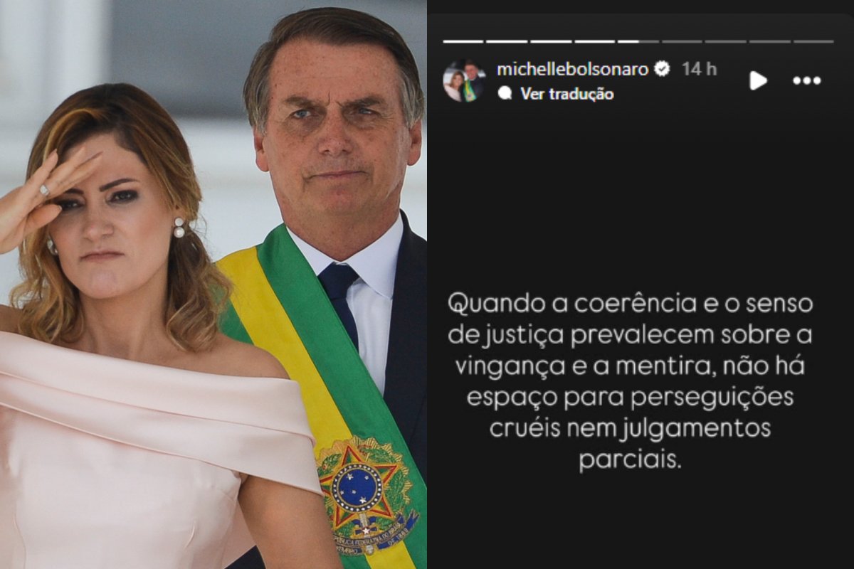 Michelle se pronuncia pela primeira vez após voto de Fux para absolver Bolsonaro