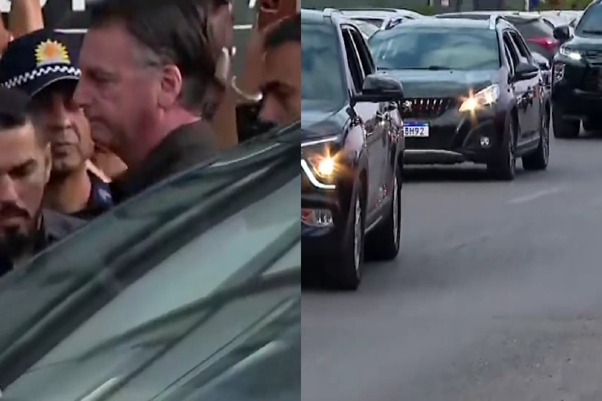 Bolsonaro deixa prisão domiciliar com forte escolta policial para fazer exames