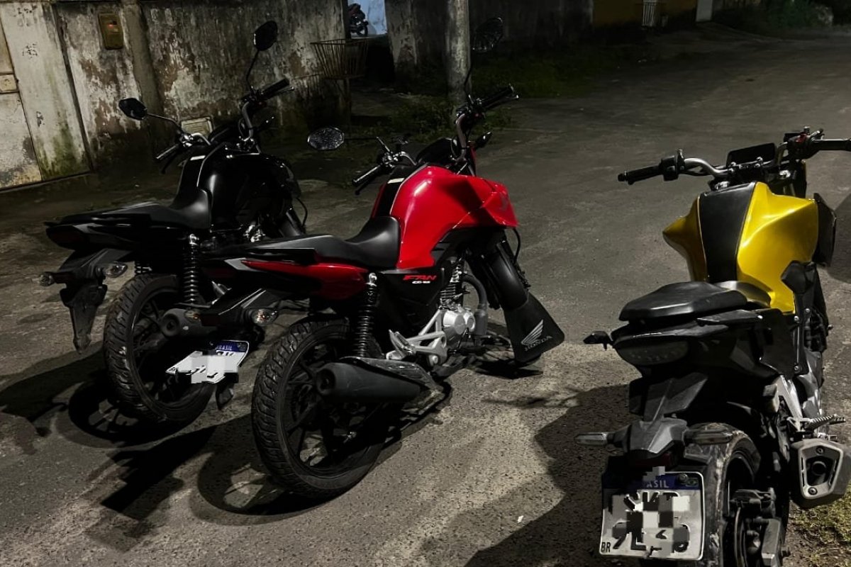 Três motocicletas são recuperadas após denúncia no Subúrbio de Salvador