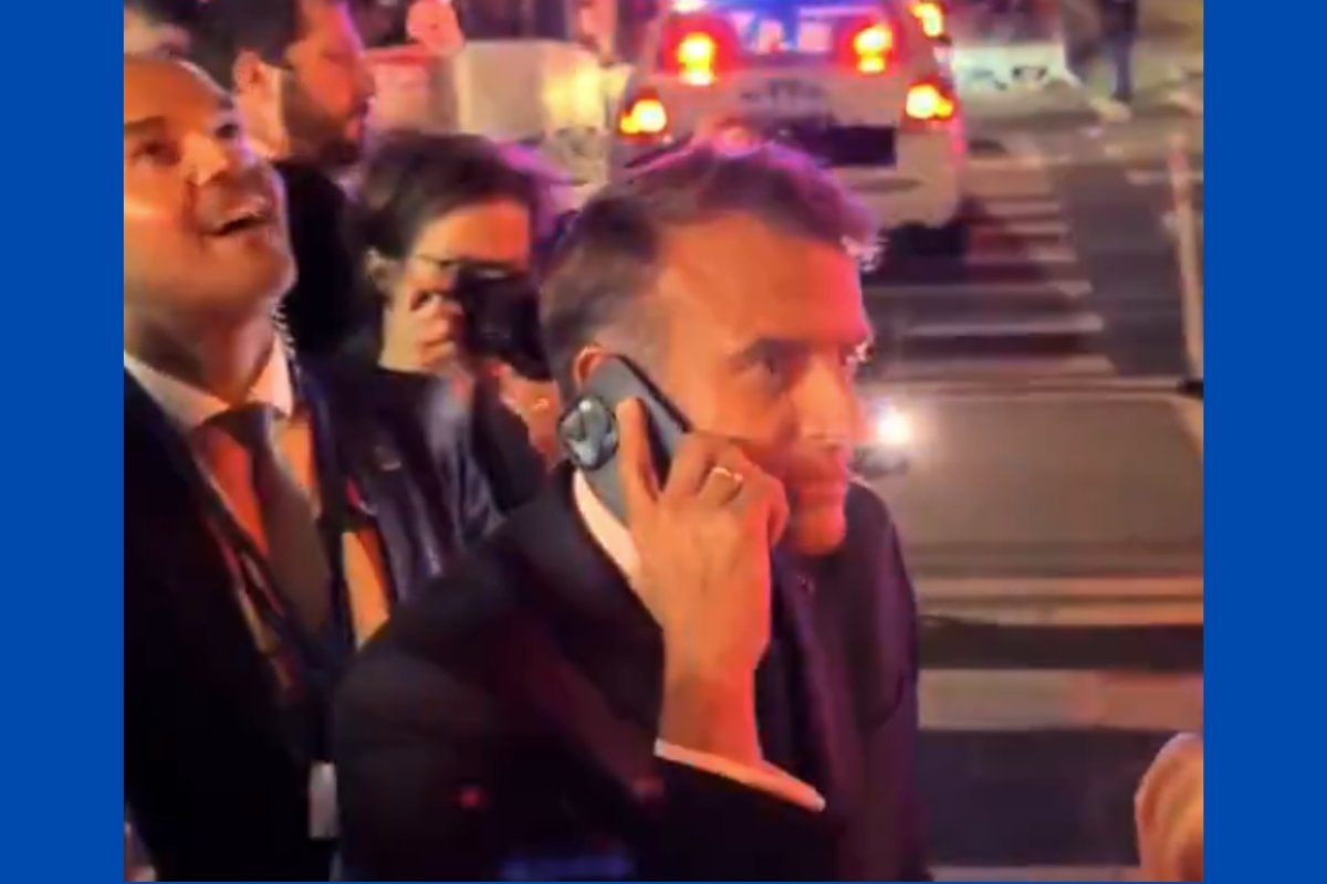 Vídeo: Emmanuel Macron é barrado para passagem de comitiva nos EUA e liga para Trump