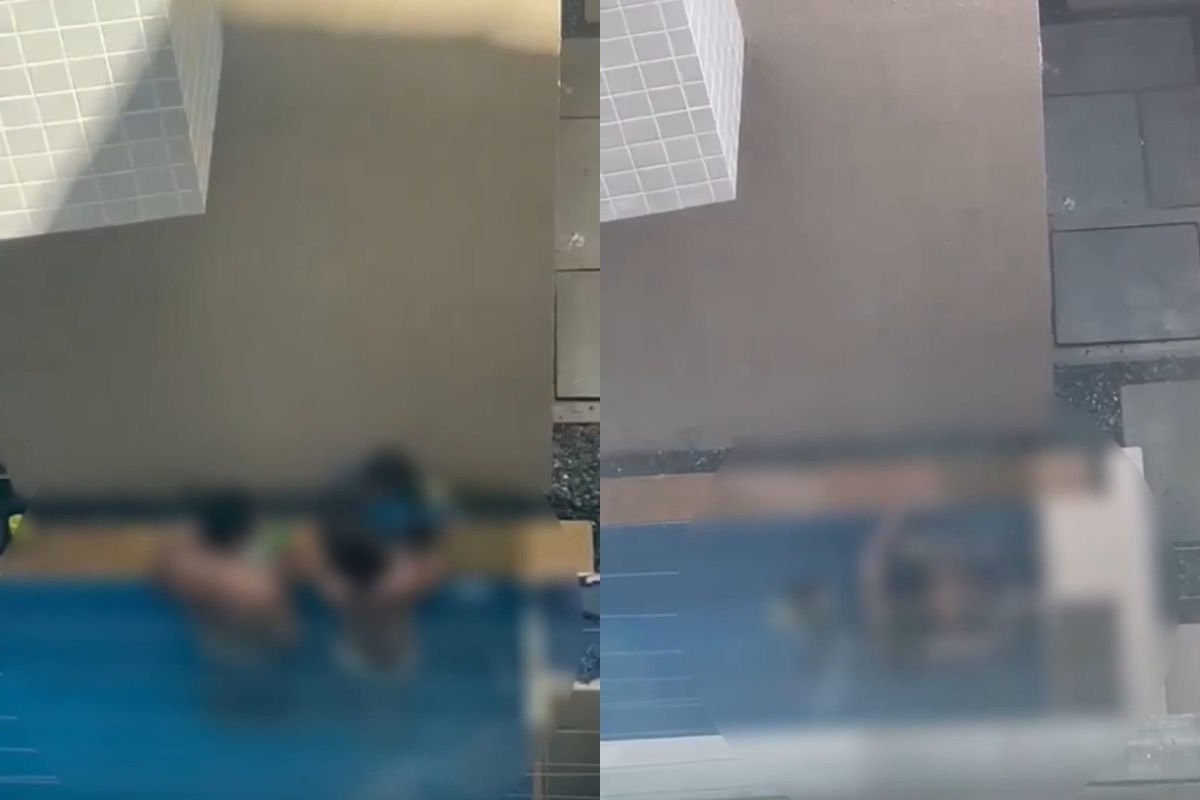 Casal que fez sexo em frente de criança em piscina é investigado pela Polícia Civil
