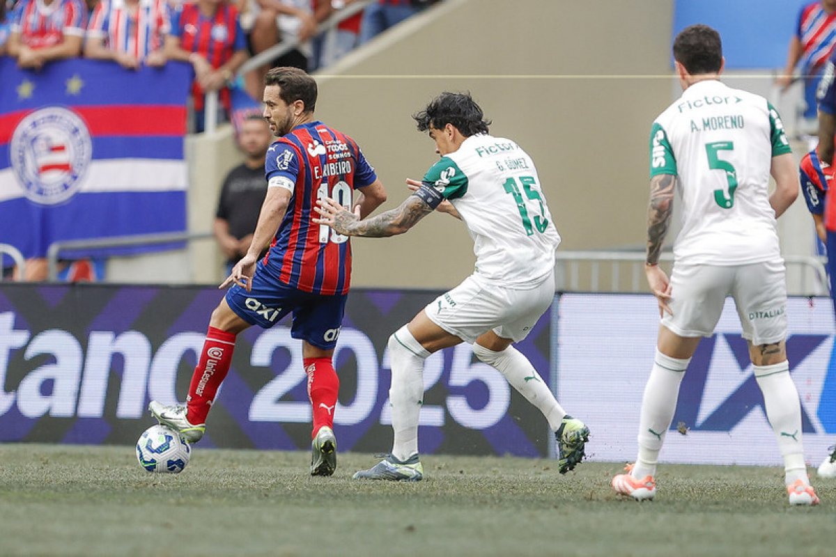 Vídeo: Ademir decide, Bahia supera Palmeiras e volta a vencer no Brasileirão; confira o gol