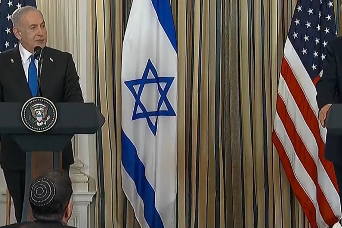 Trump e Netanyahu apresentam plano de paz para Gaza com foco em reféns