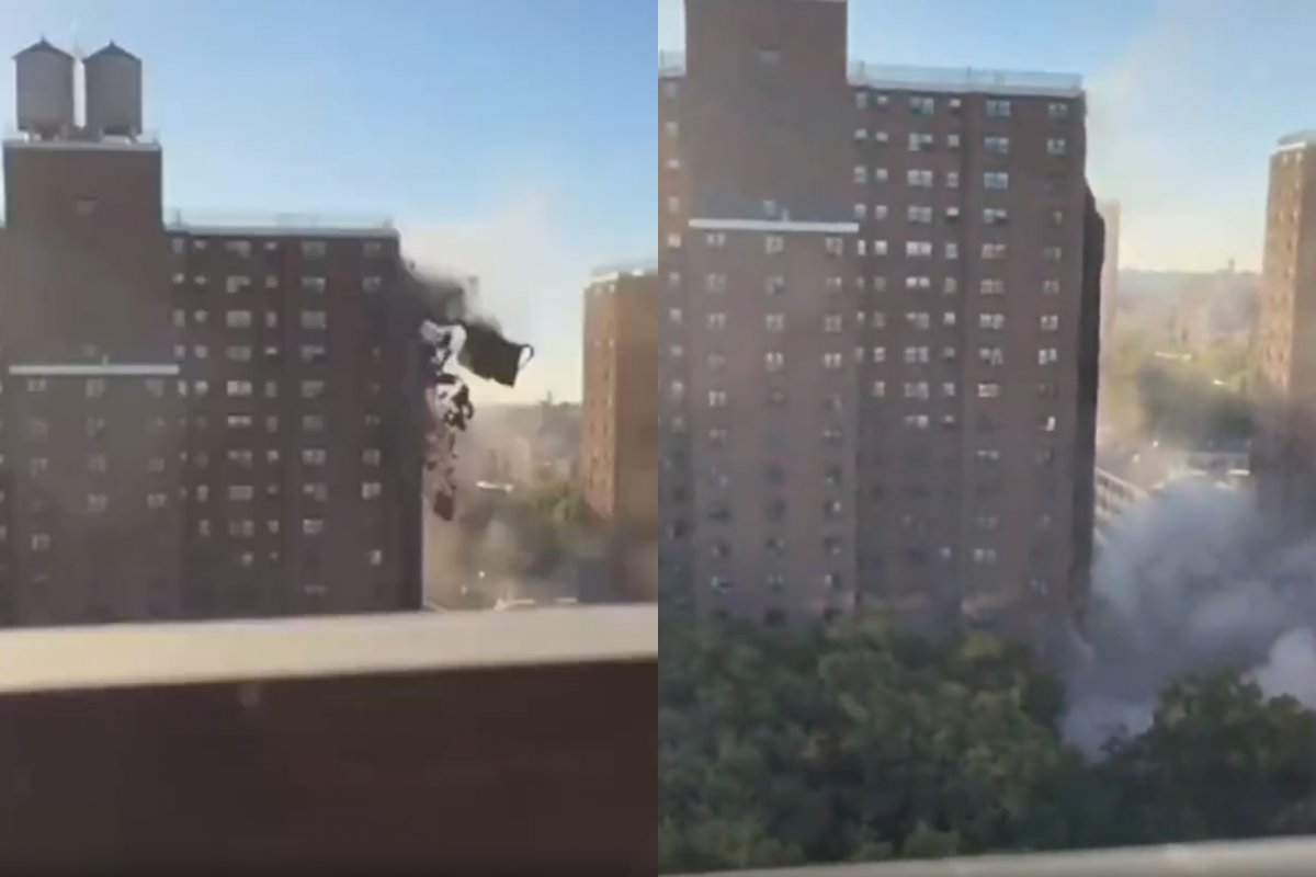 VÍDEO: Prédio desaba após explosão de gás em Nova York