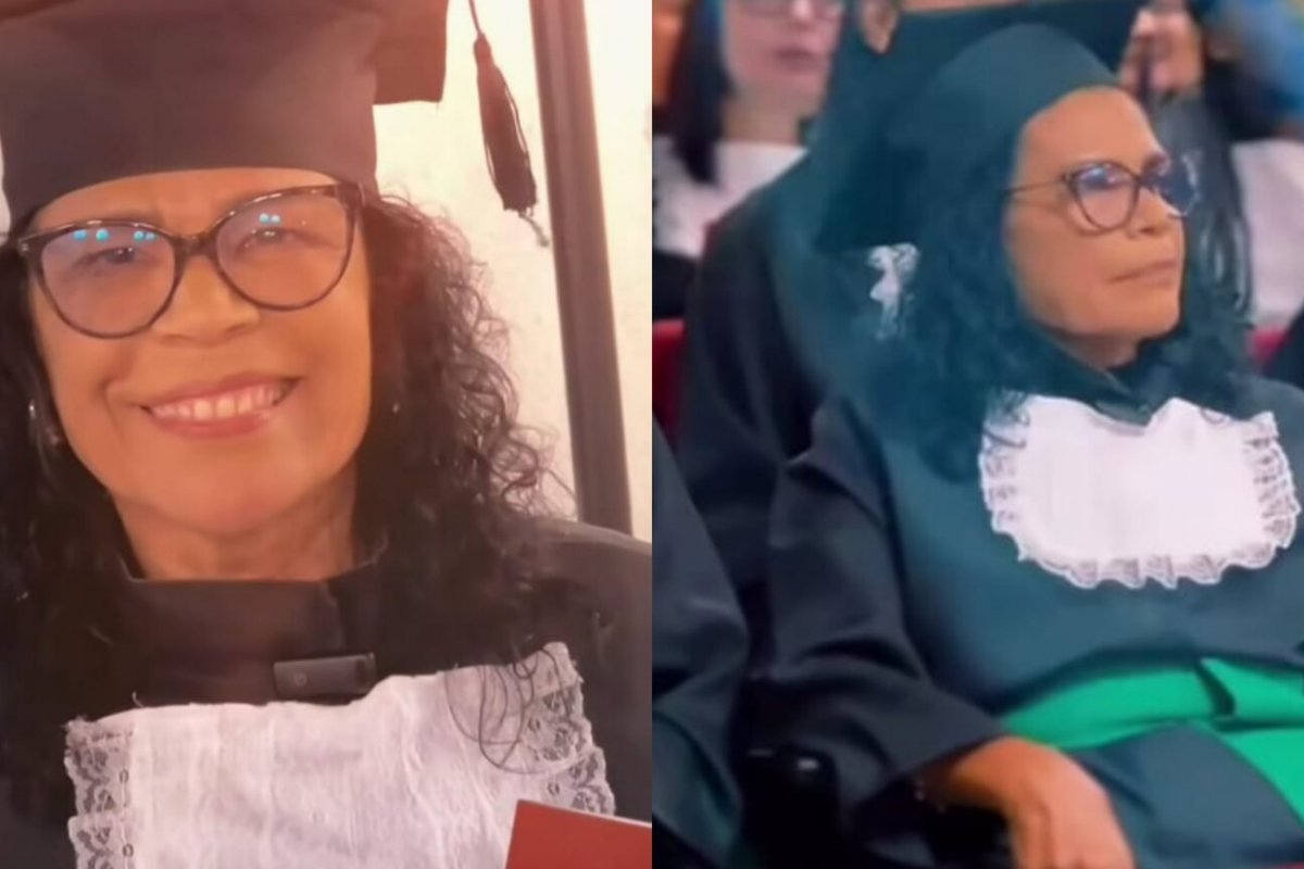 Vilma Nascimento, mãe do ex-BBB Diogo Almeida, celebra sua formatura no curso de Nutrição!