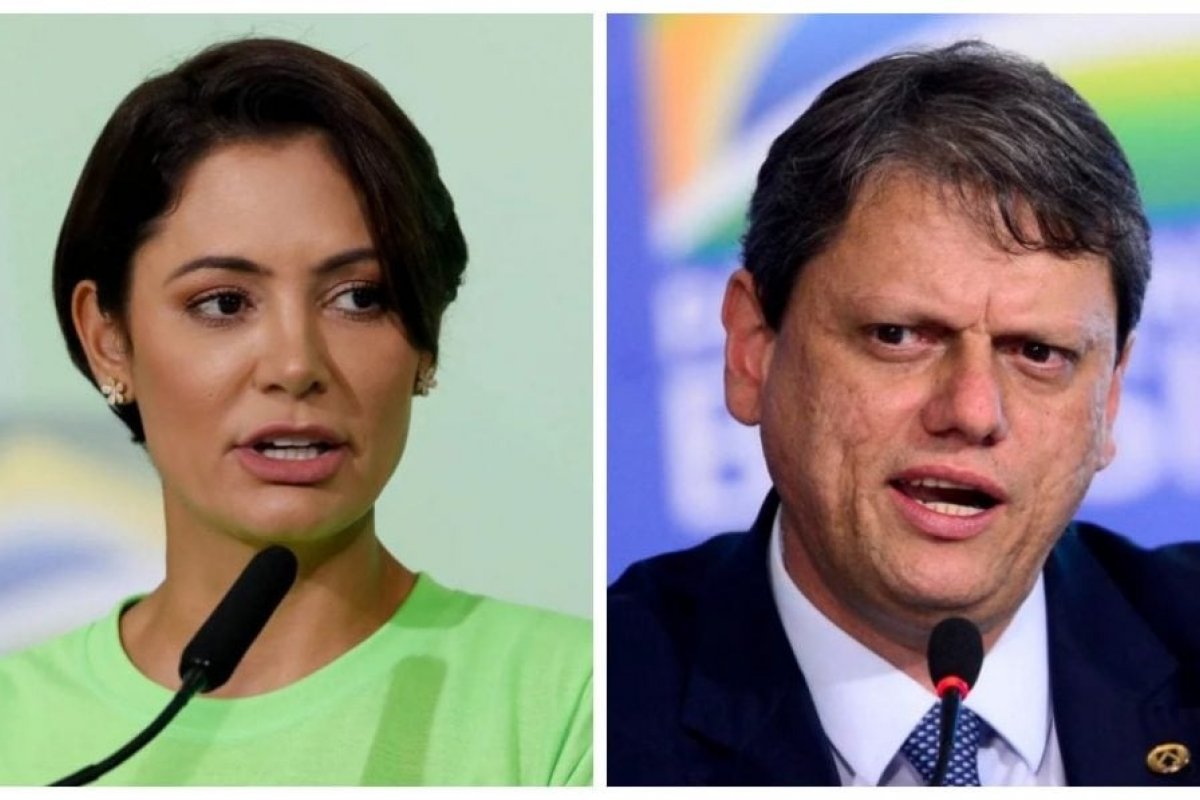 CNN diz que Bolsonaro só apoiará Tarcísio em 2026 se Michelle for vice