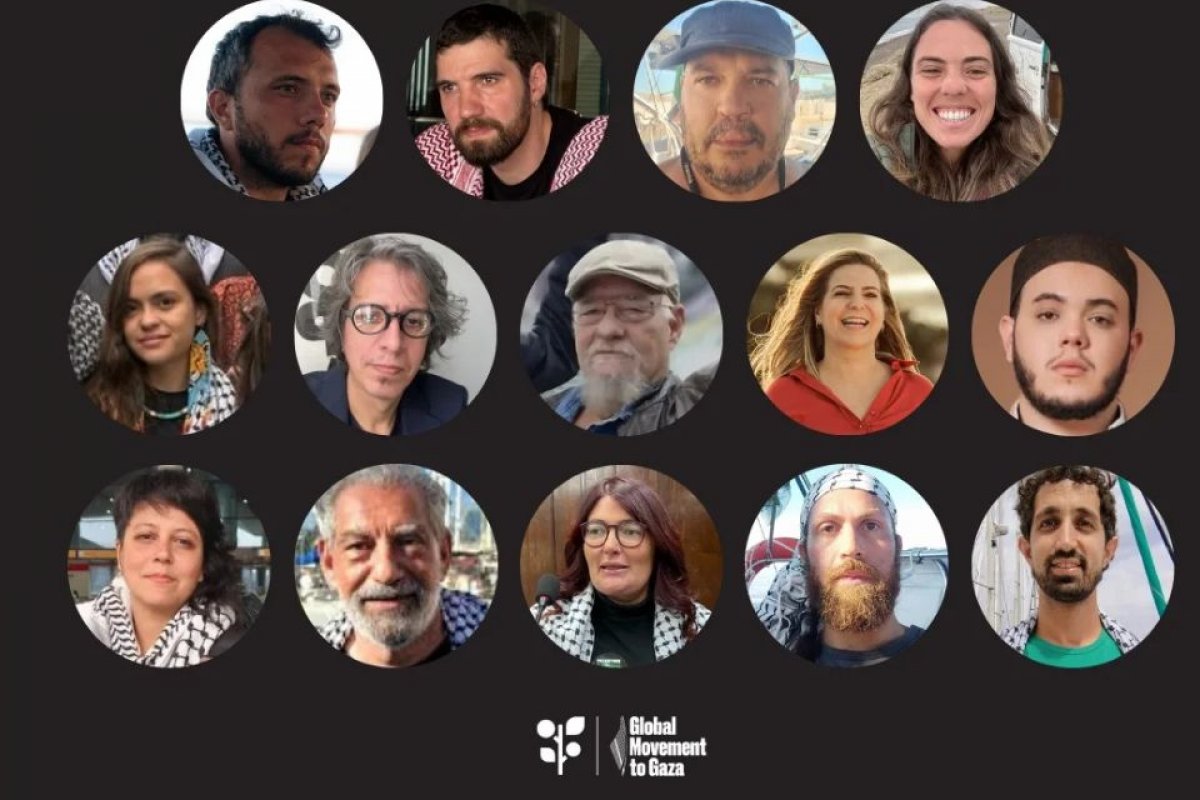 Quem são os 13 brasileiros da flotilha que estão detidos em Israel