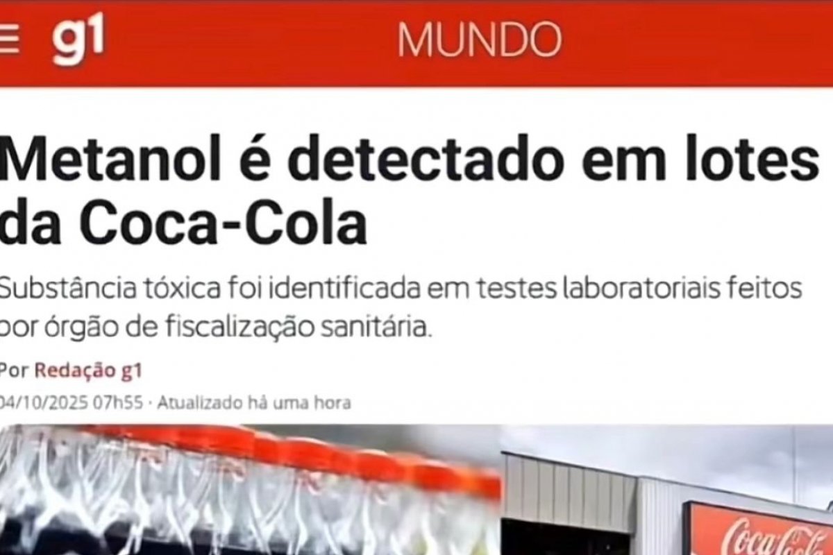  Posts sobre metanol em lotes da Coca-Cola foram produzidos por IA