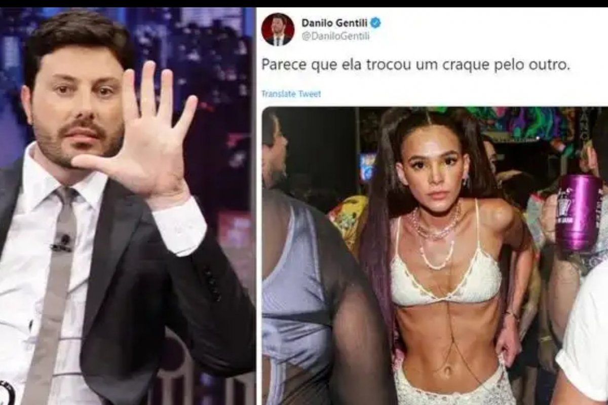 Danilo Gentili faz insinuação agressiva contra Bruna Marquezine