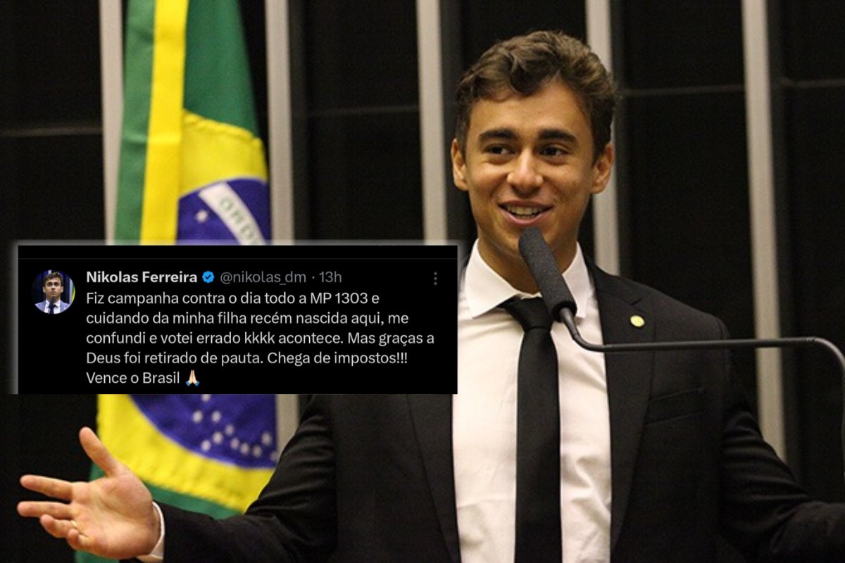 Nikolas Ferreira diz que se confundiu ao votar a favor do governo em MP que aumentaria arrecadação