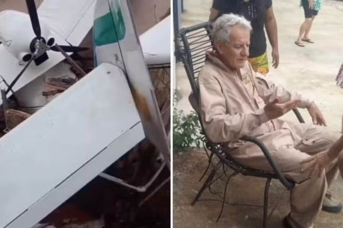 Avião de pequeno porte cai e atinge casa em Goiânia
