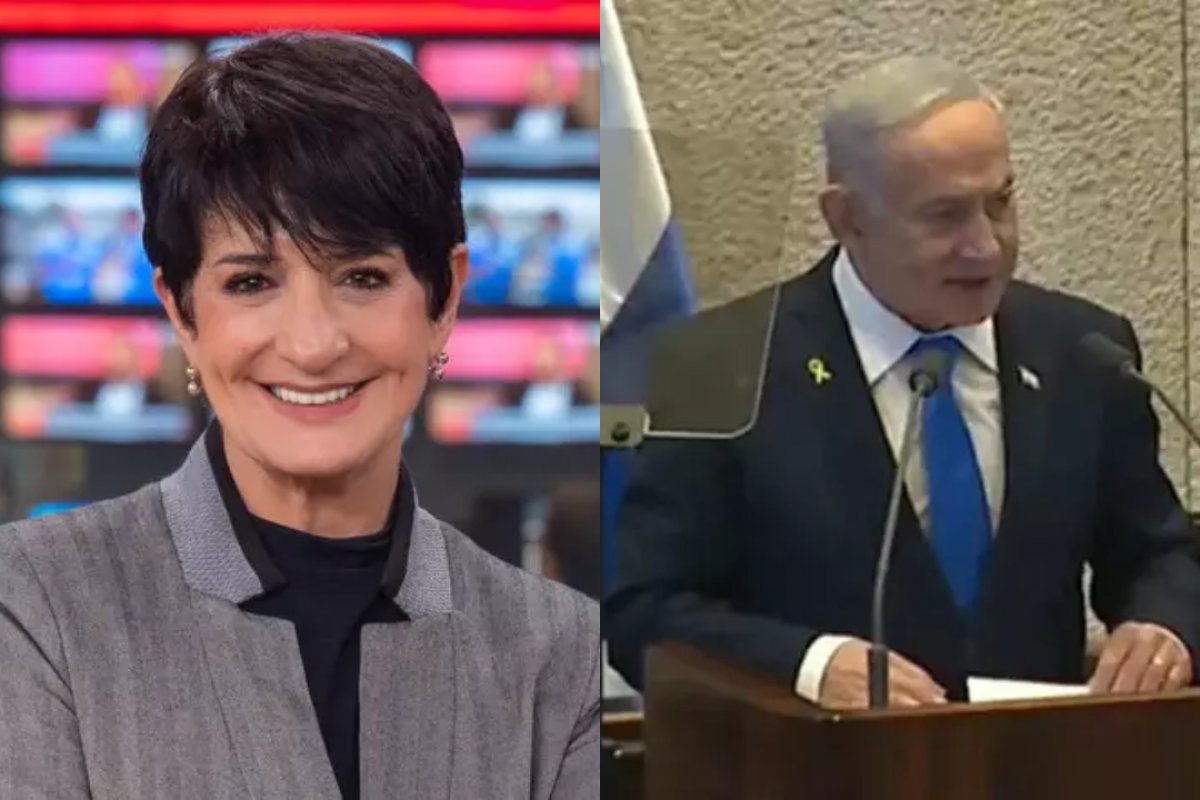 Vídeo: Durante transmissão ao vivo, áudio de Mônica Waldvogel vaza com crítica a Netanyahu
