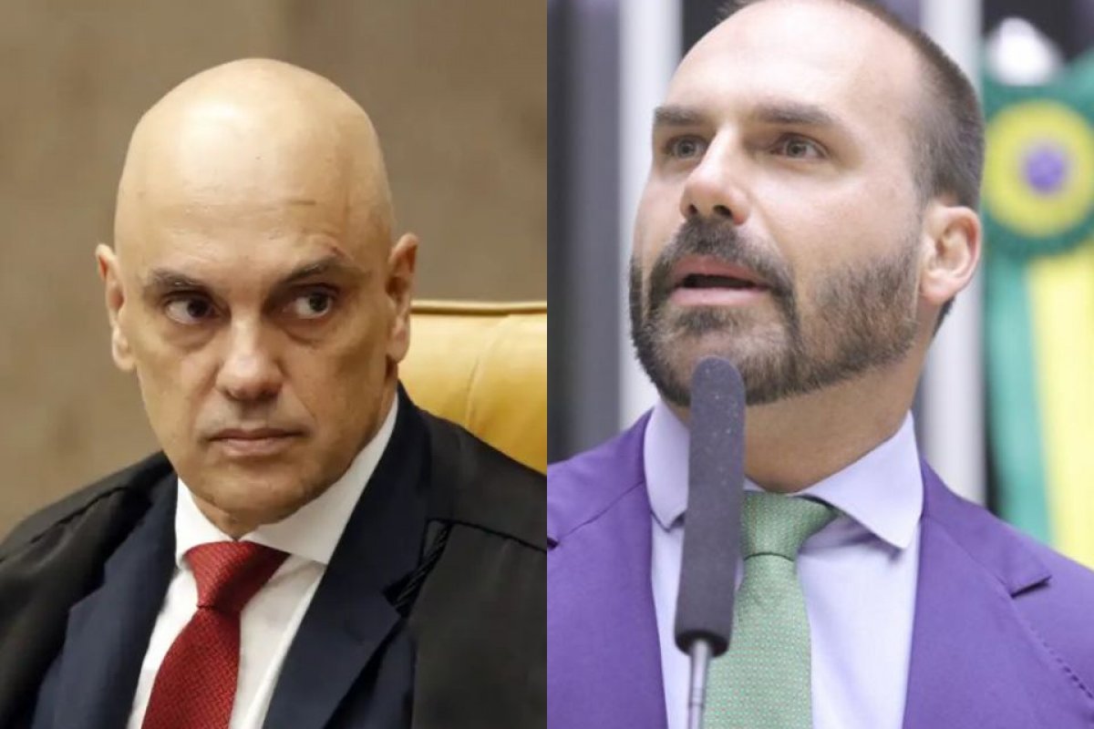 Moraes determina que Defensoria da União assuma defesa de Eduardo Bolsonaro em processo sobre coação