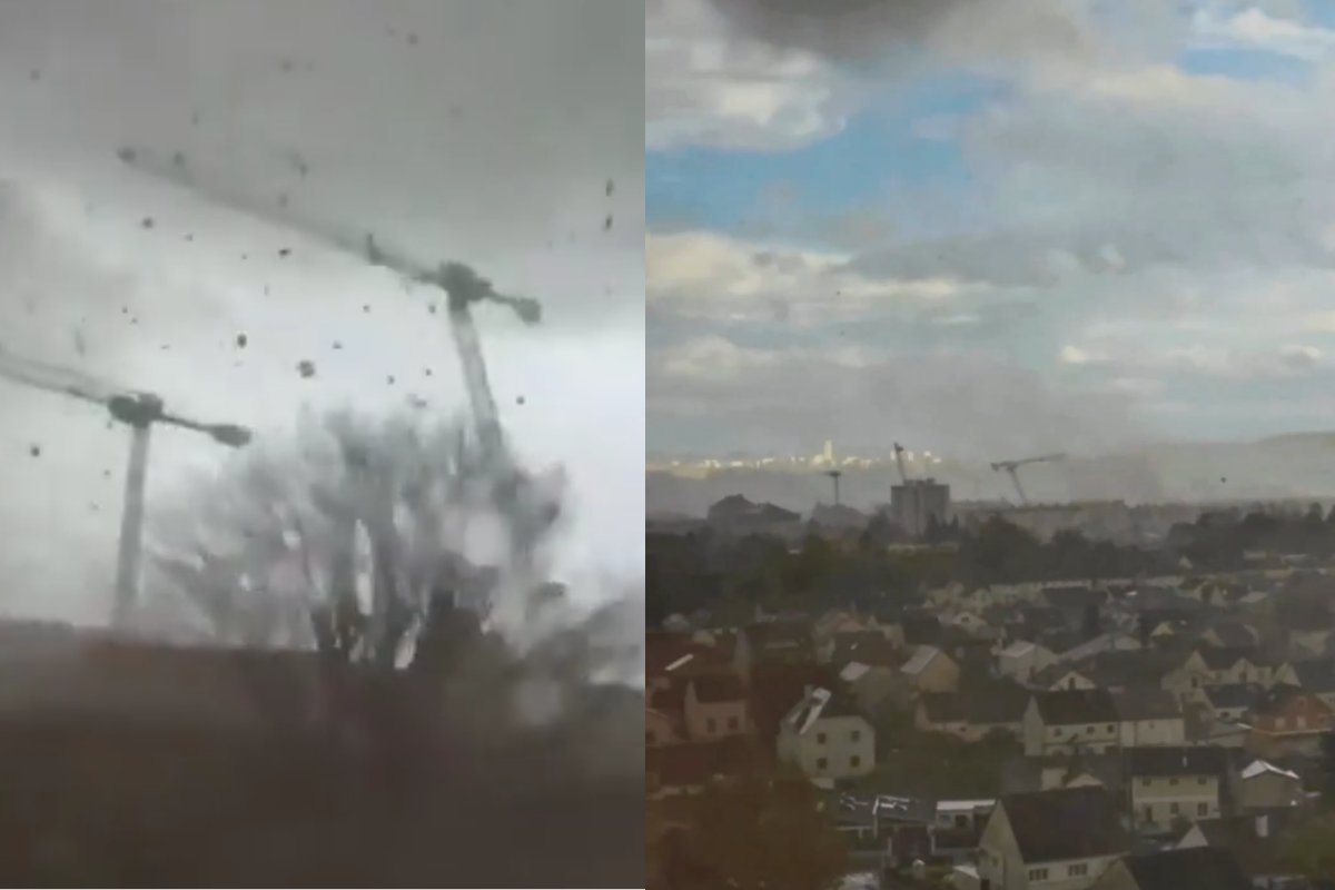 Vídeo: tornado mata uma pessoa e derruba guindastes em cidade próxima a Paris