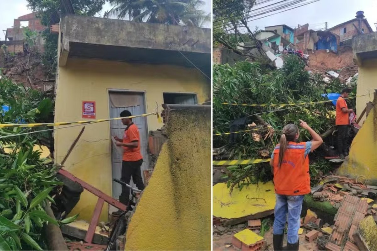 Deslizamento de terra deixa um morto no extremo sul da Bahia