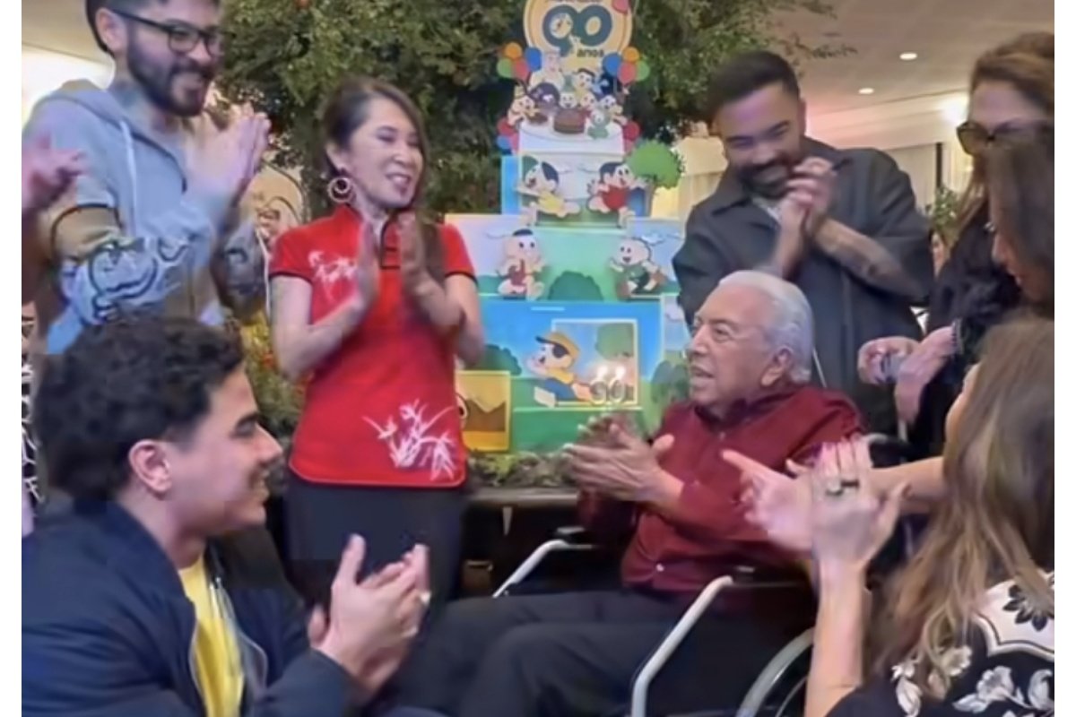 Parabéns! Mauricio de Sousa reúne os 9 filhos em seu aniversário de 90 anos!