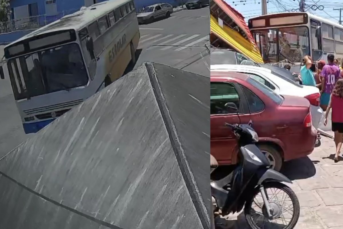 Vídeo: Mulher morre e outras pessoas ficam feridas após colisão entre ônibus escolar e trailer em Miguel Calmon