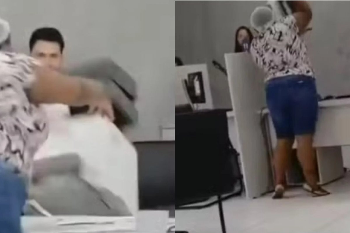 Vídeo: Mulher se revolta após ficar dias sem energia e quebra equipamentos de distribuidora