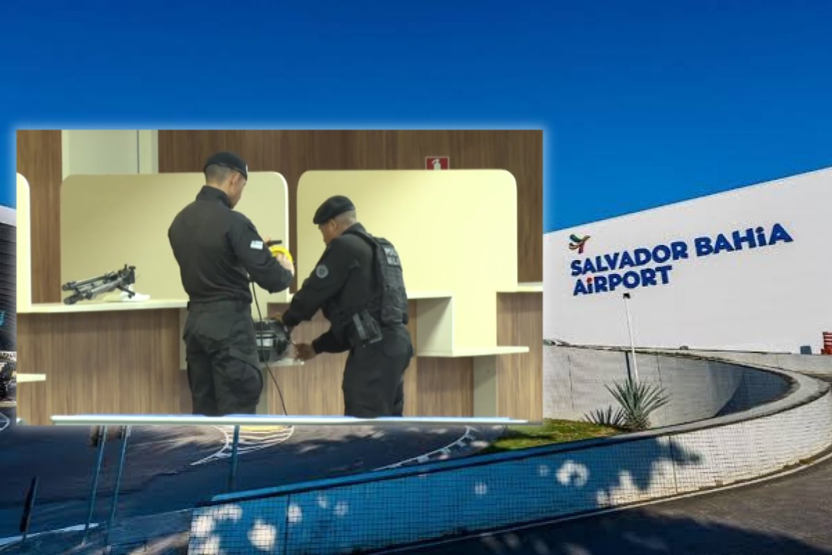 Área de desembarque do Aeroporto de Salvador é interditada após suspeita de bomba; suposto artefato era chaveiro de borracha