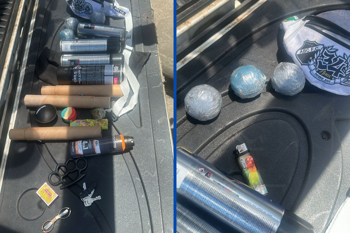 Mais de 100 integrantes da Bamor, maior torcida organizada do Bahia, são detidos e diversos explosivos apreendidos em Salvador