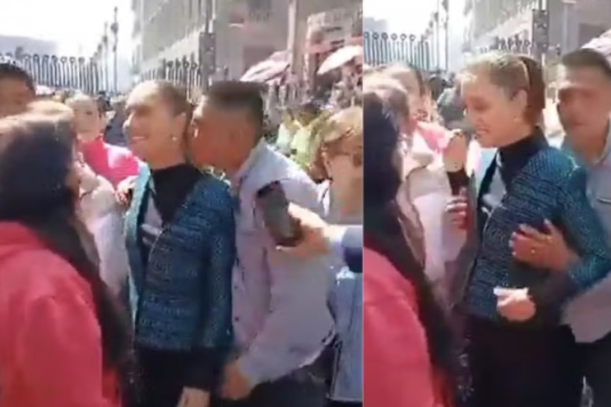 Vídeo: Presidente do México sofre assédio sexual nas ruas da capital a caminho de evento