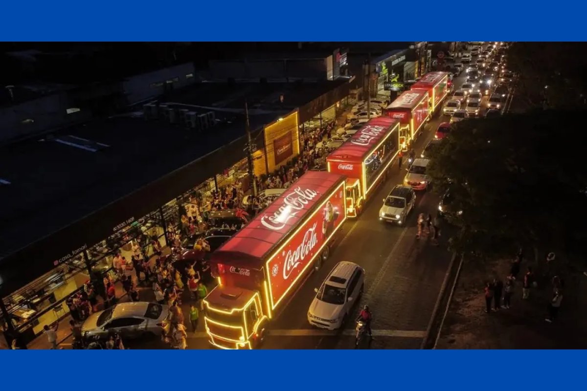 Caravana de Natal da Coca-Cola volta a percorrer estradas da Bahia em dezembro