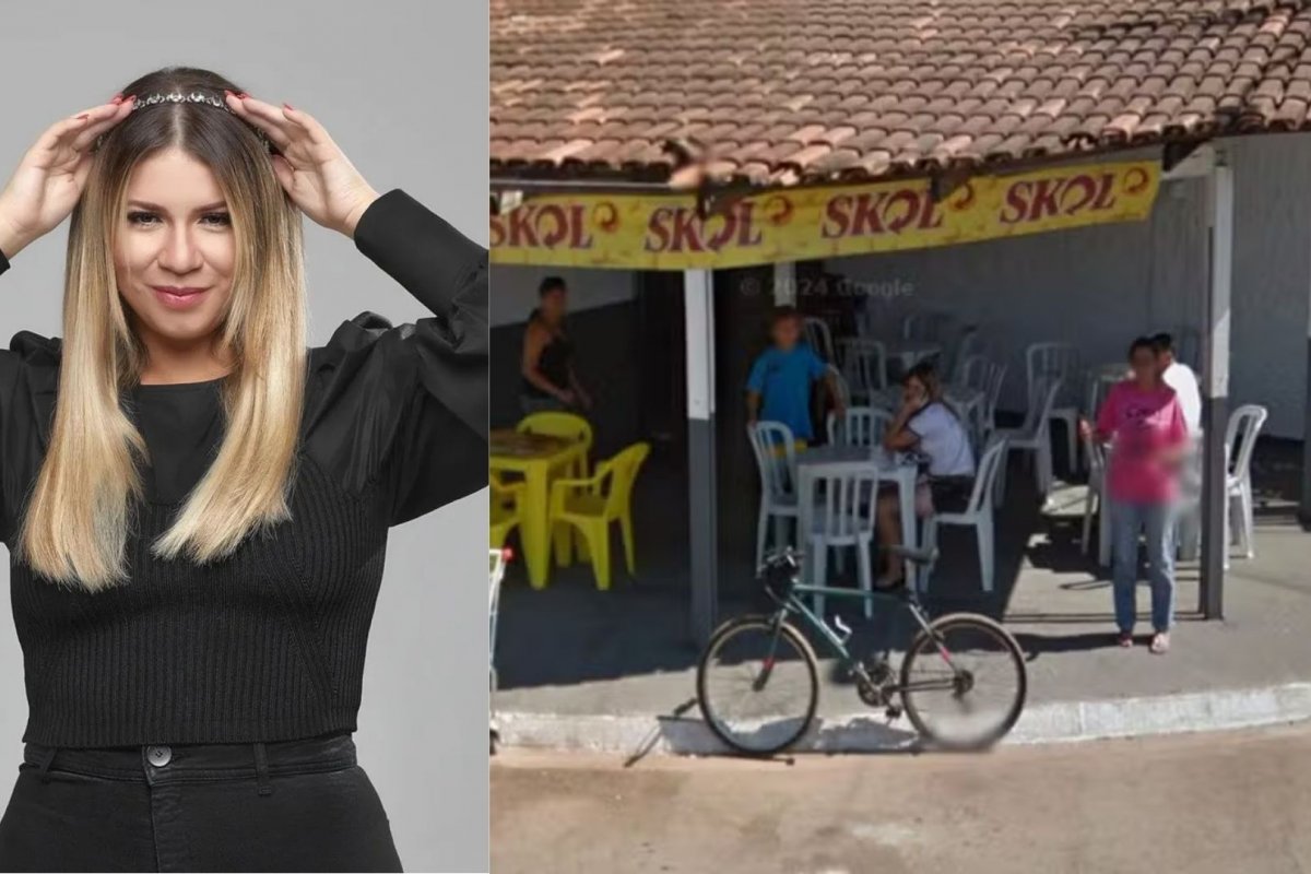 Imagem do Street View mostra Marília Mendonça no bar da mãe em Goiânia