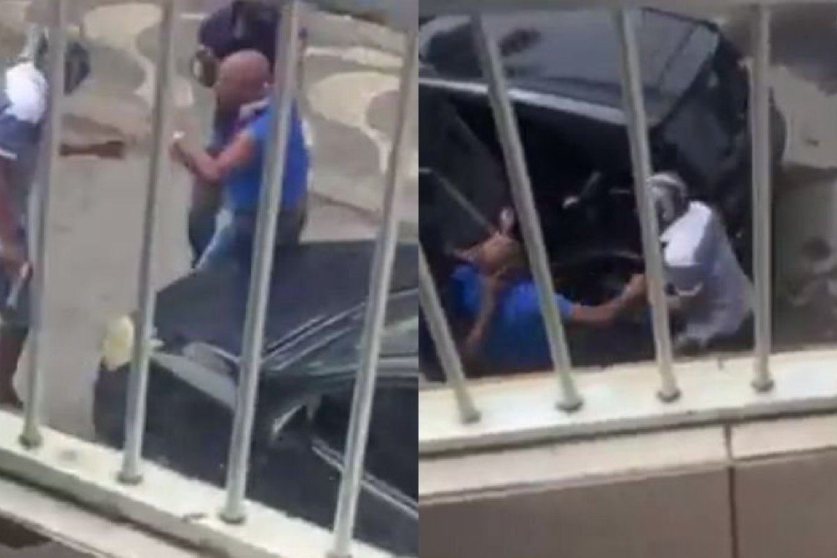 Vídeo: homem sofre tentativa de sequestro e tem carro roubado no bairro em bairro de Salvador